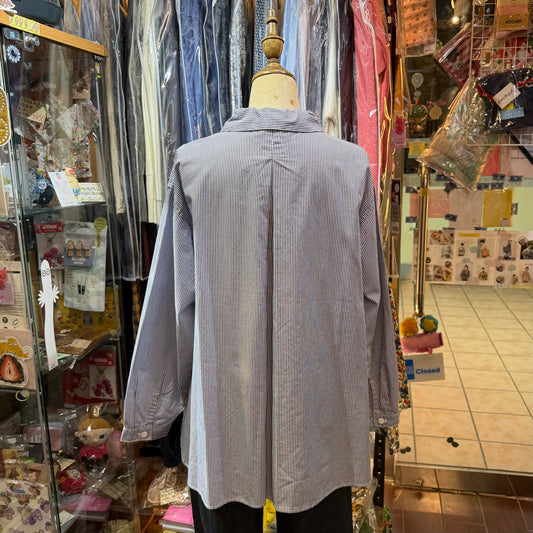 DMG Blue Striped Shirt, made in Japan