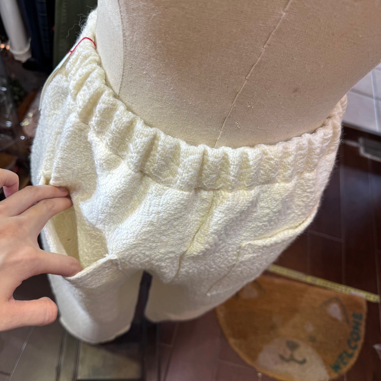 Yarra White Pants, made in Japan
