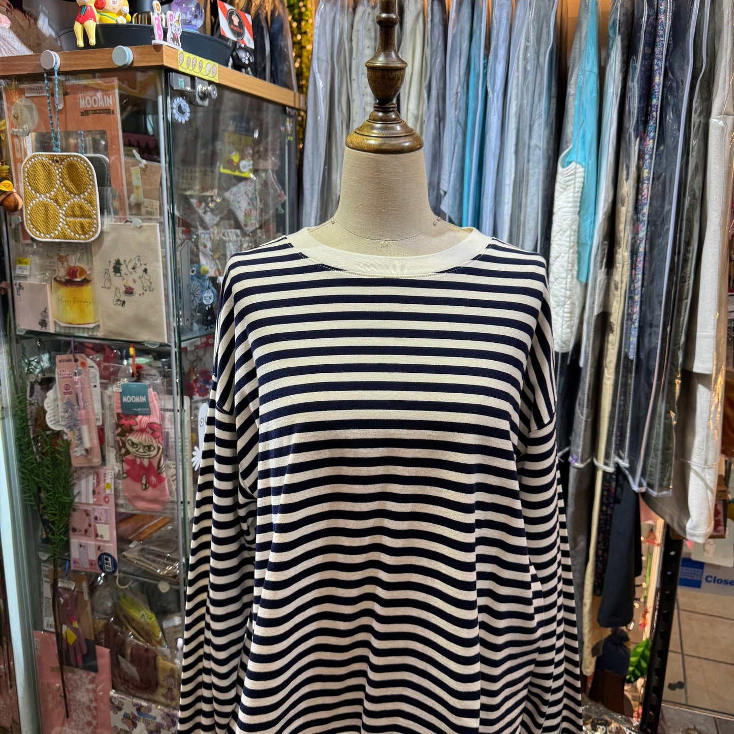 Sale- Ichi Navy Striped T-shirt, made in Japan