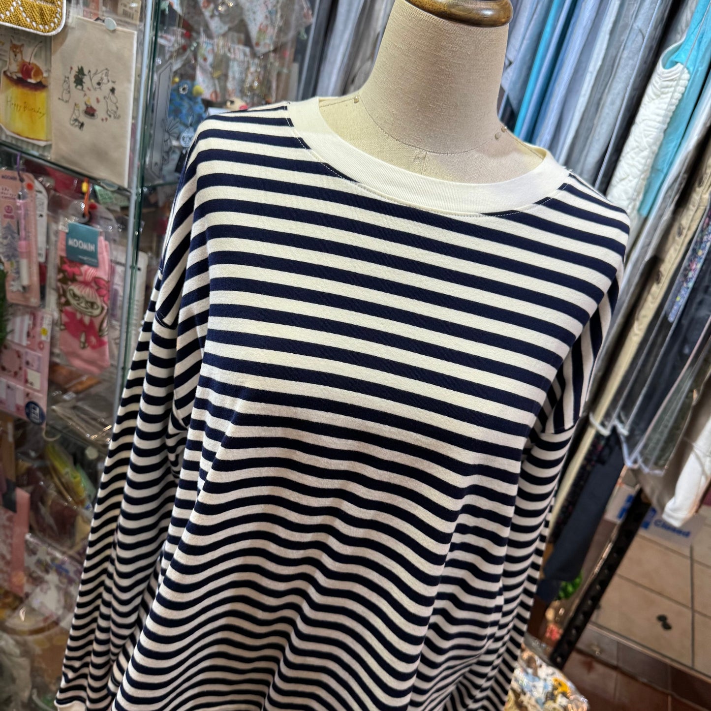 Sale- Ichi Navy Striped T-shirt, made in Japan