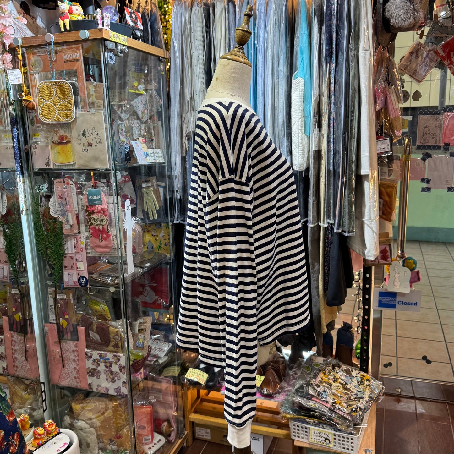 Sale- Ichi Navy Striped T-shirt, made in Japan