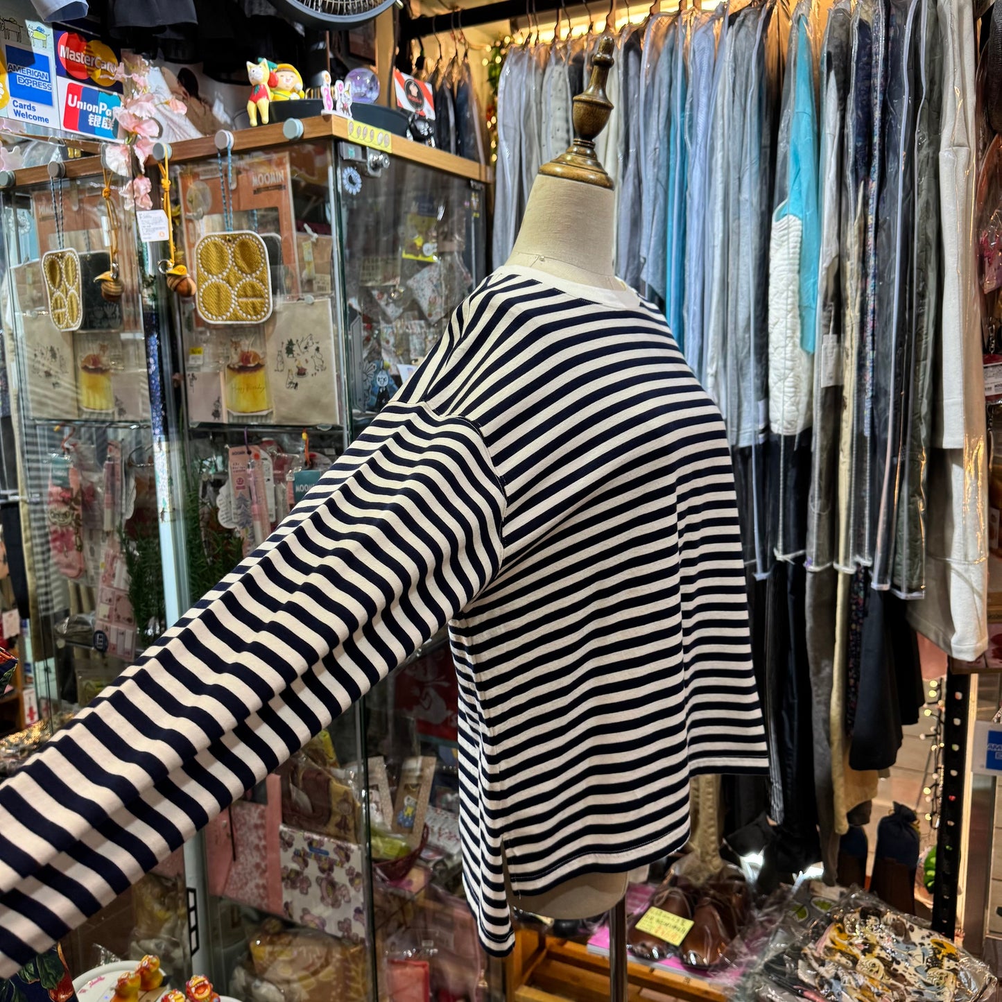 Sale- Ichi Navy Striped T-shirt, made in Japan