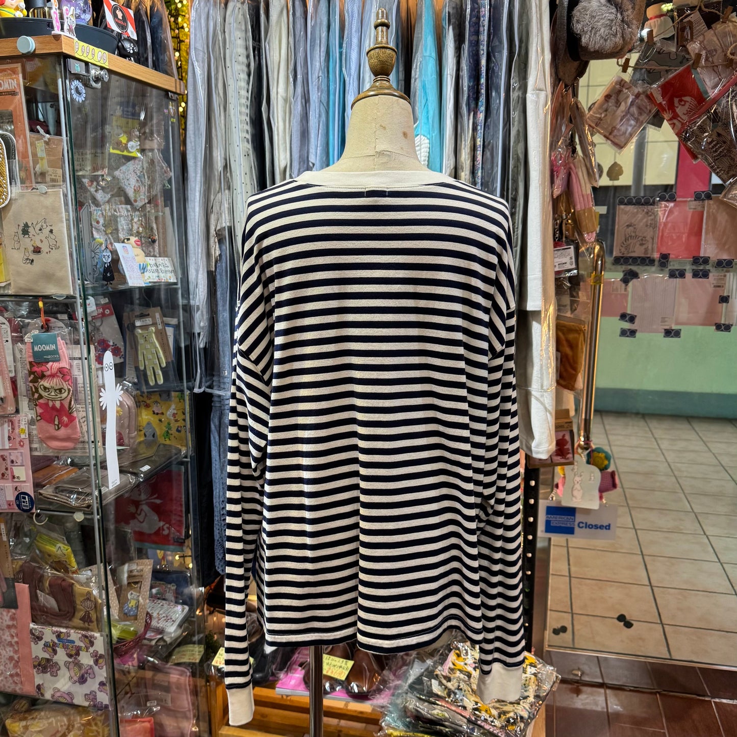 Sale- Ichi Navy Striped T-shirt, made in Japan