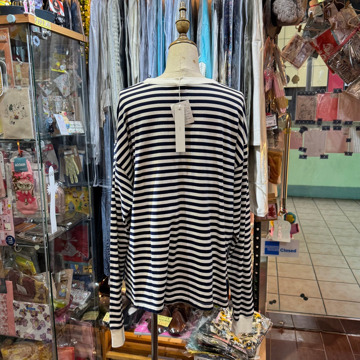 Sale- Ichi Navy Striped T-shirt, made in Japan