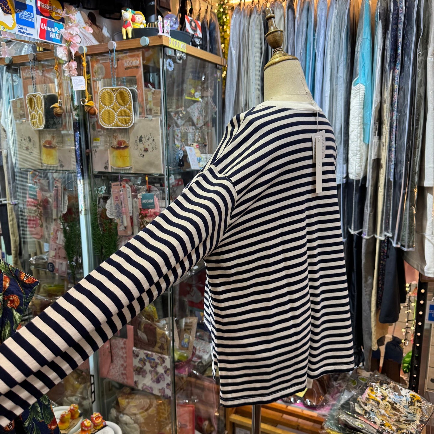 Sale- Ichi Navy Striped T-shirt, made in Japan