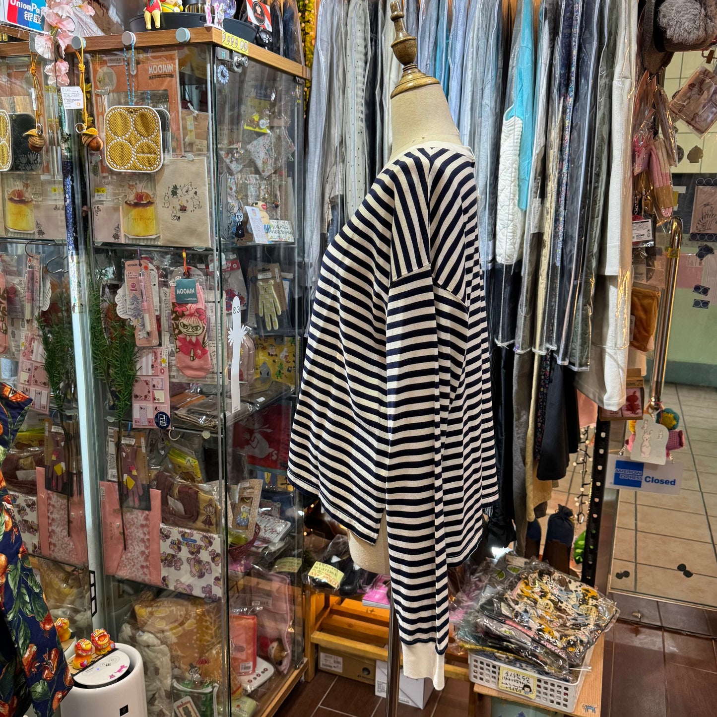 Sale- Ichi Navy Striped T-shirt, made in Japan