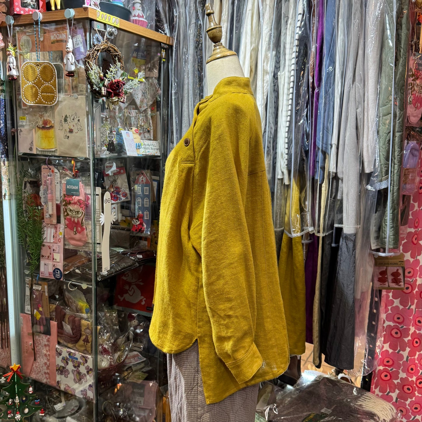 EXTRA20- Tumugu Mustard Top, made in Japan