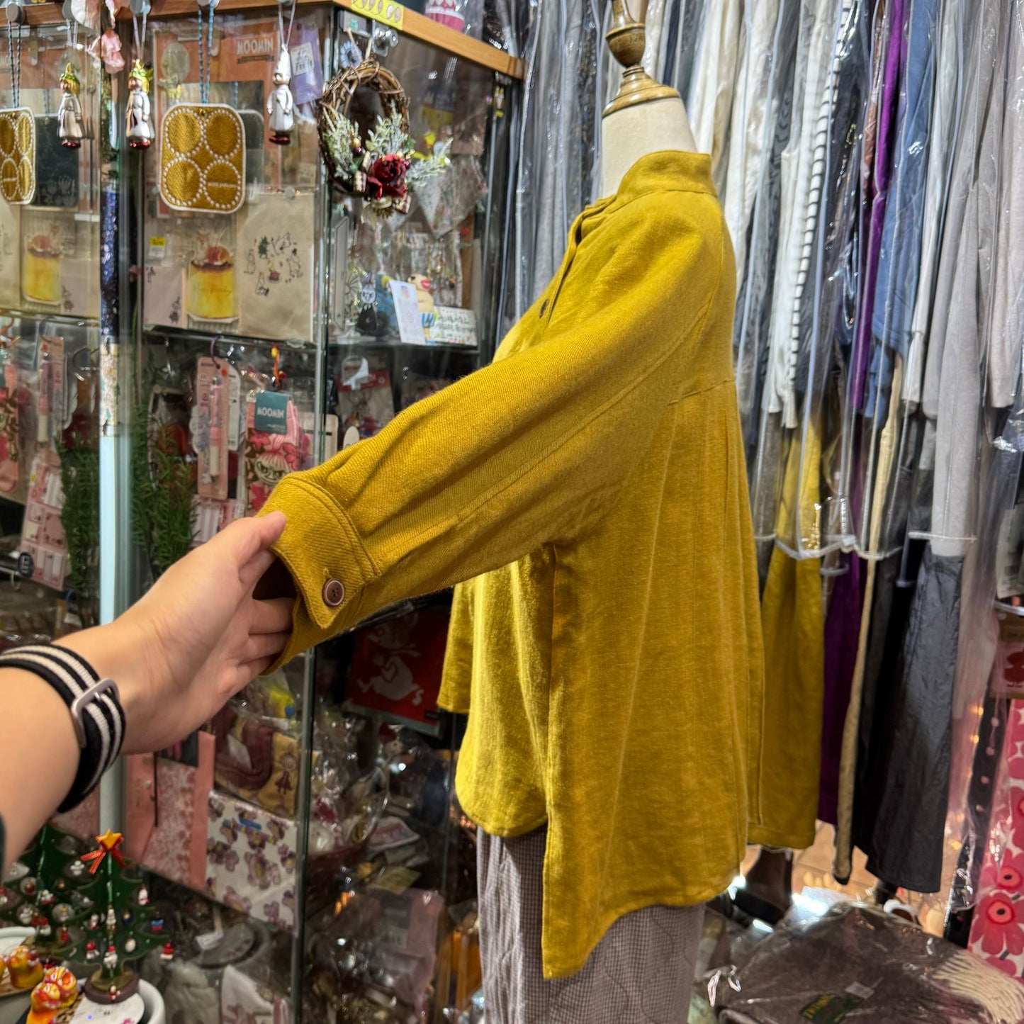 EXTRA20- Tumugu Mustard Top, made in Japan