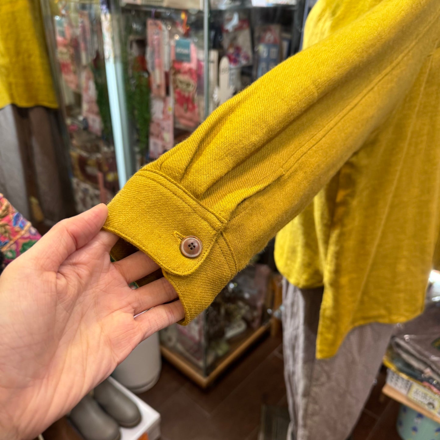 EXTRA20- Tumugu Mustard Top, made in Japan
