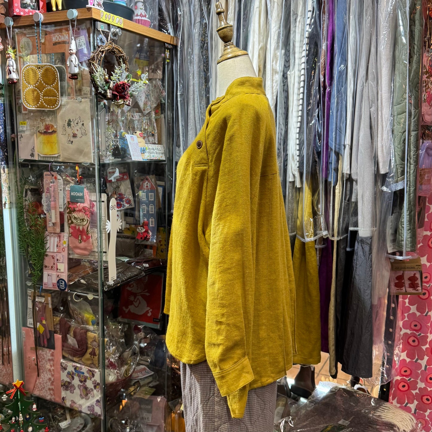 EXTRA20- Tumugu Mustard Top, made in Japan