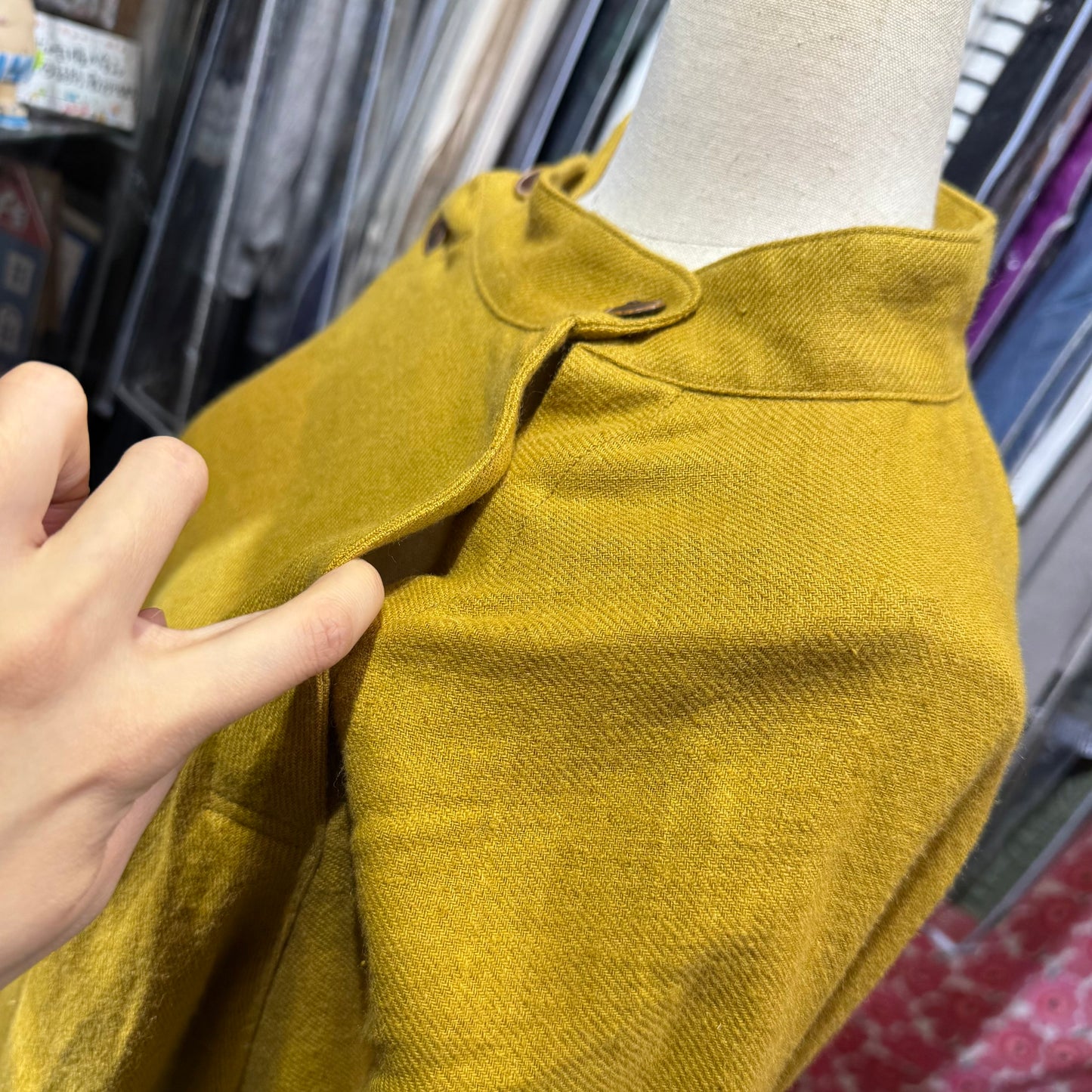 EXTRA20- Tumugu Mustard Top, made in Japan