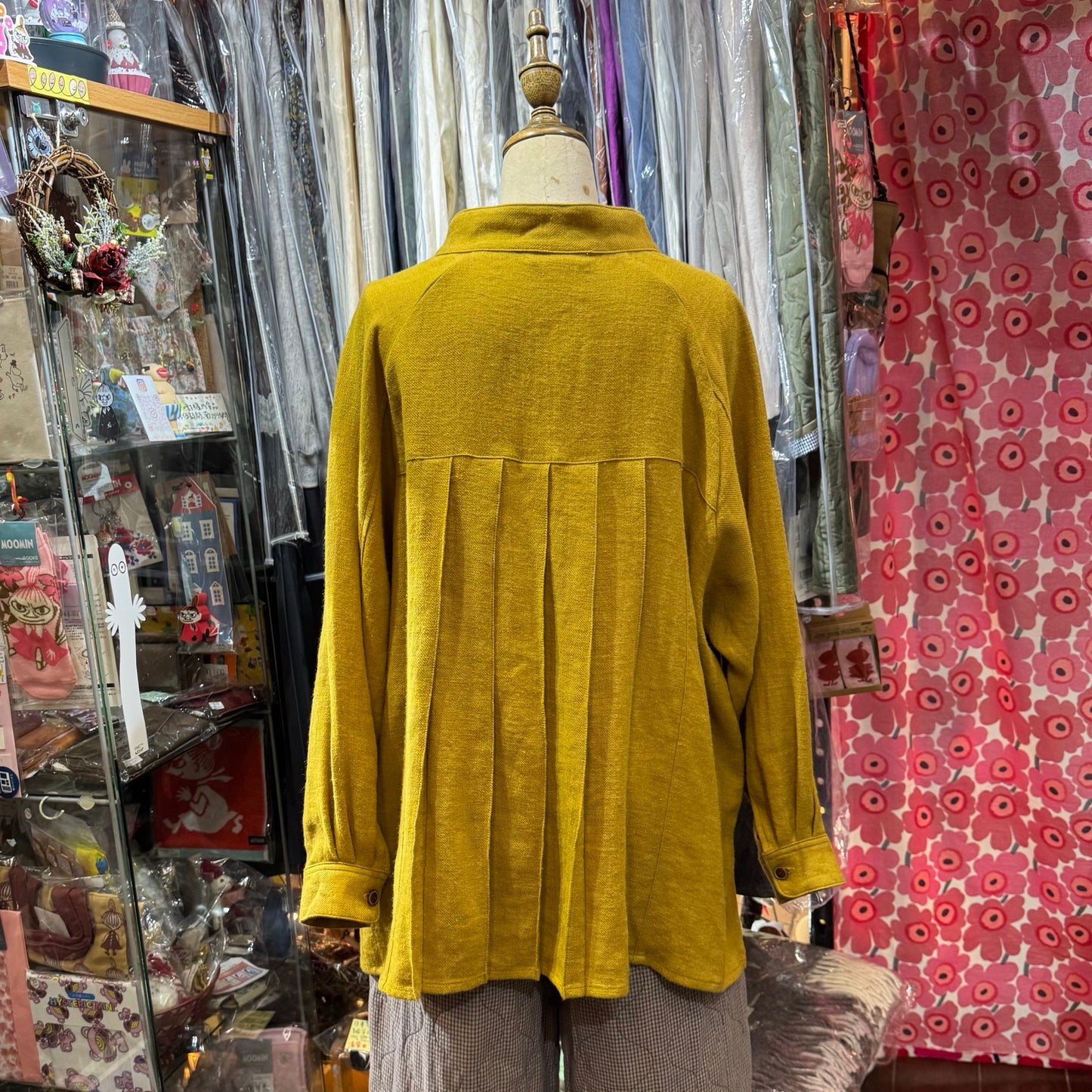 EXTRA20- Tumugu Mustard Top, made in Japan