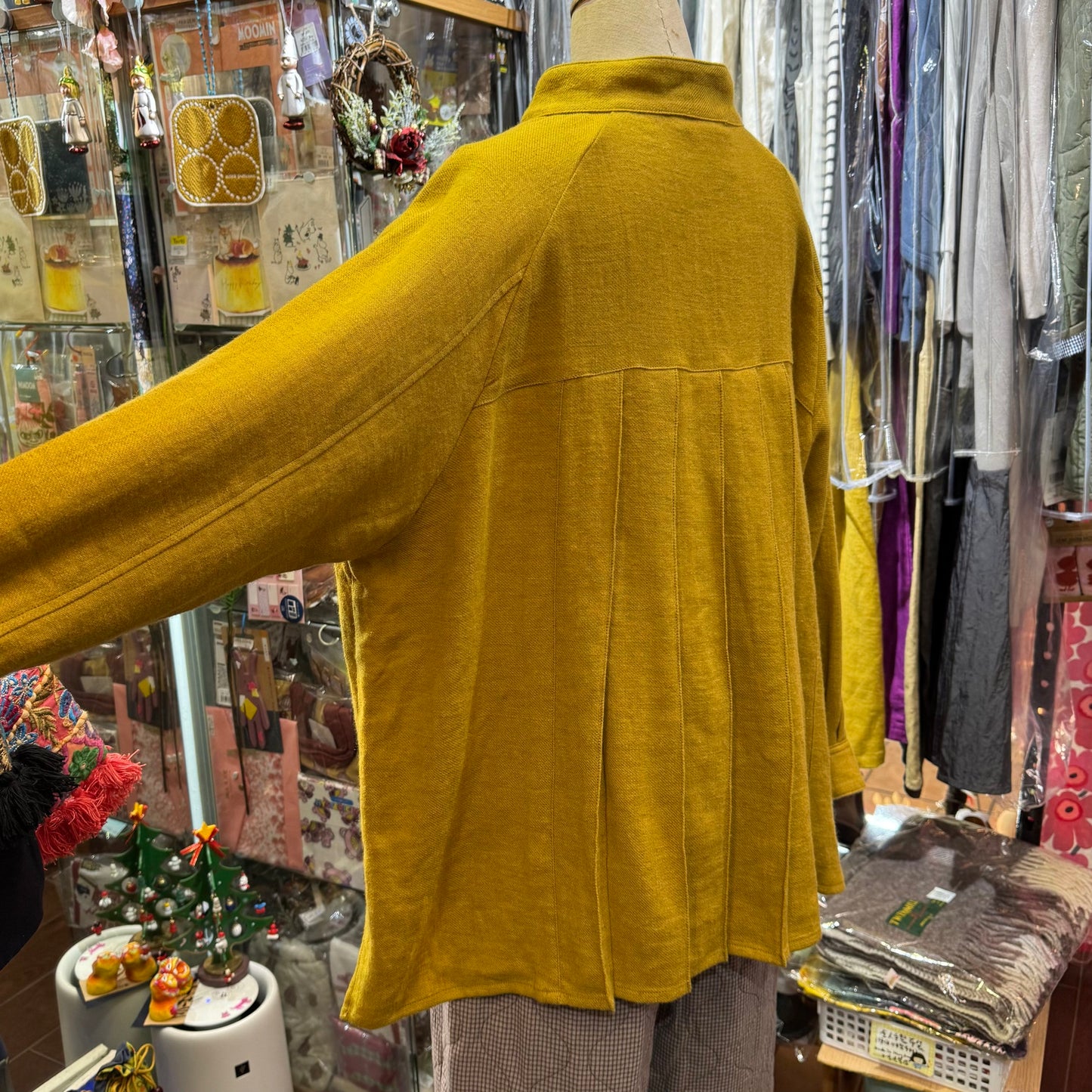 EXTRA20- Tumugu Mustard Top, made in Japan