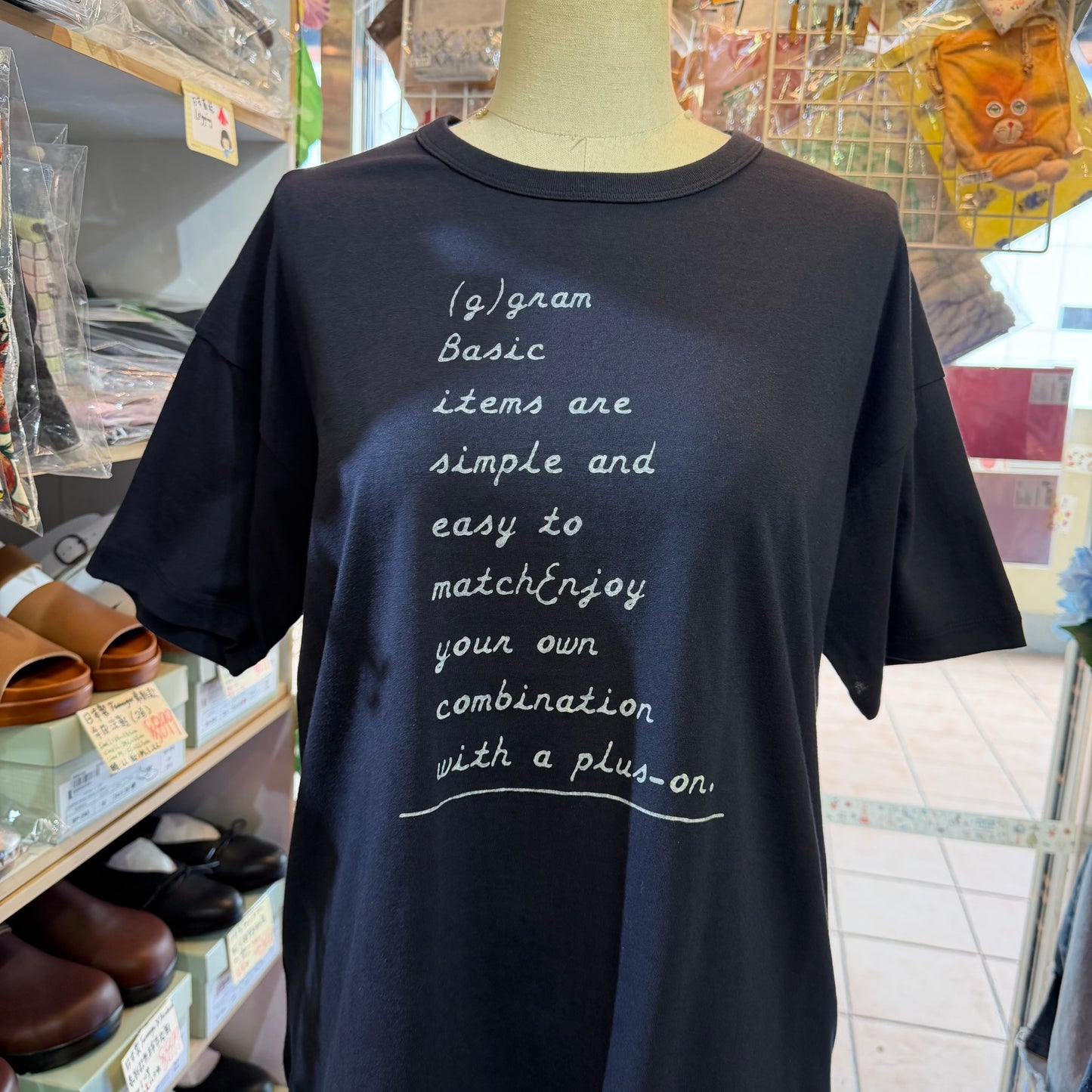 (g) Navy Basic… T-shirt, made in Japan