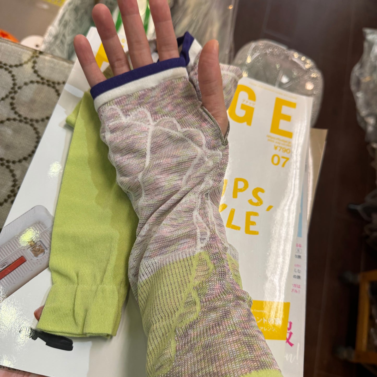Sale- Nonnette Mint Arm Cover, made in Japan
