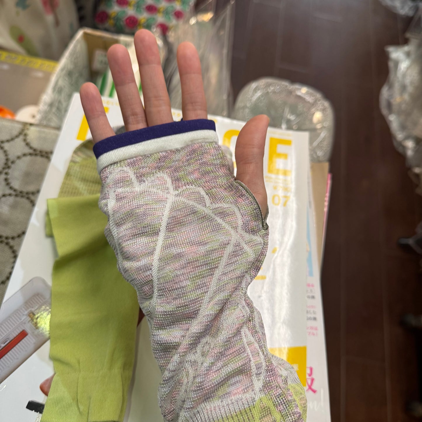 Sale- Nonnette Mint Arm Cover, made in Japan