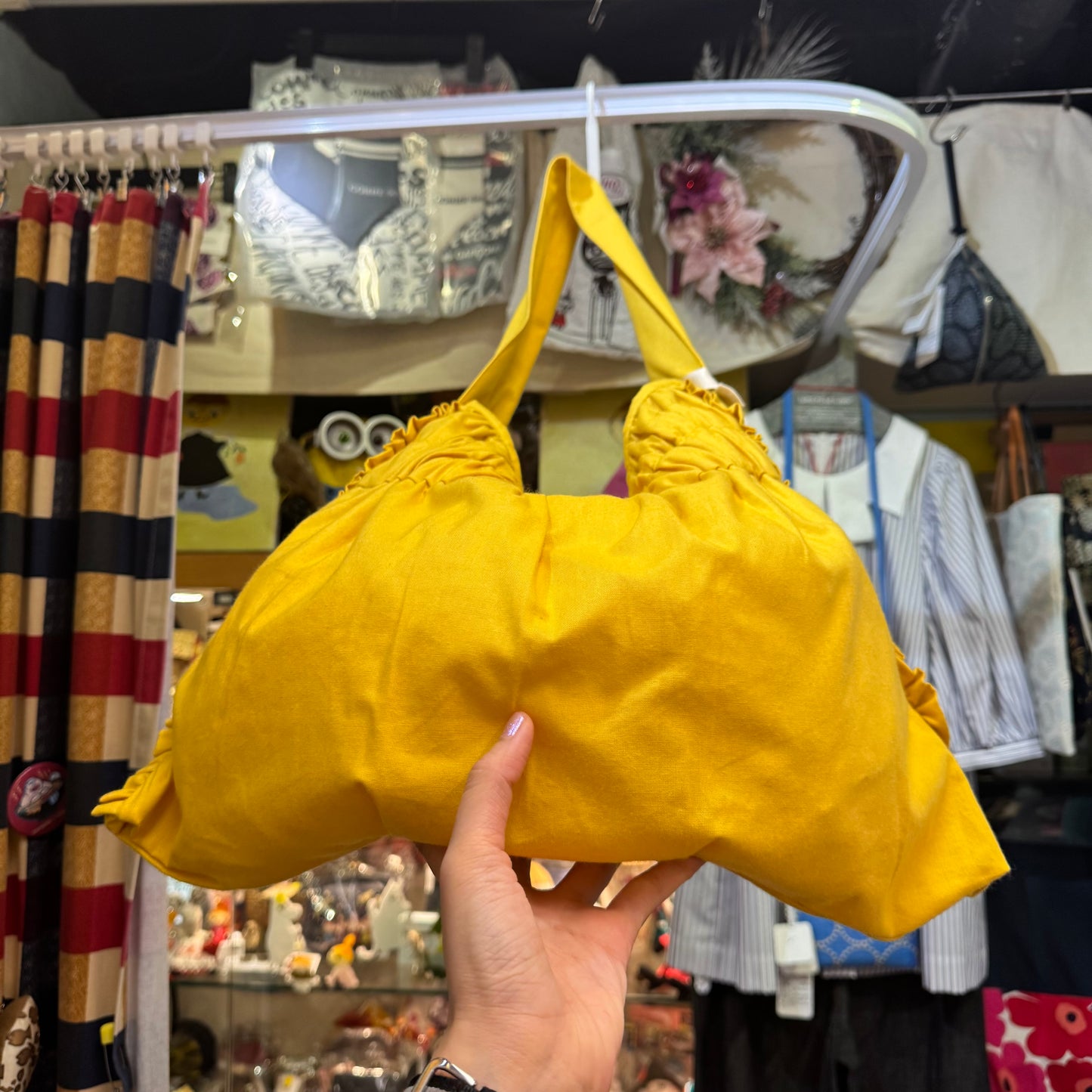 Anvocoeur Yellow Shoulder Bag, made in Japan