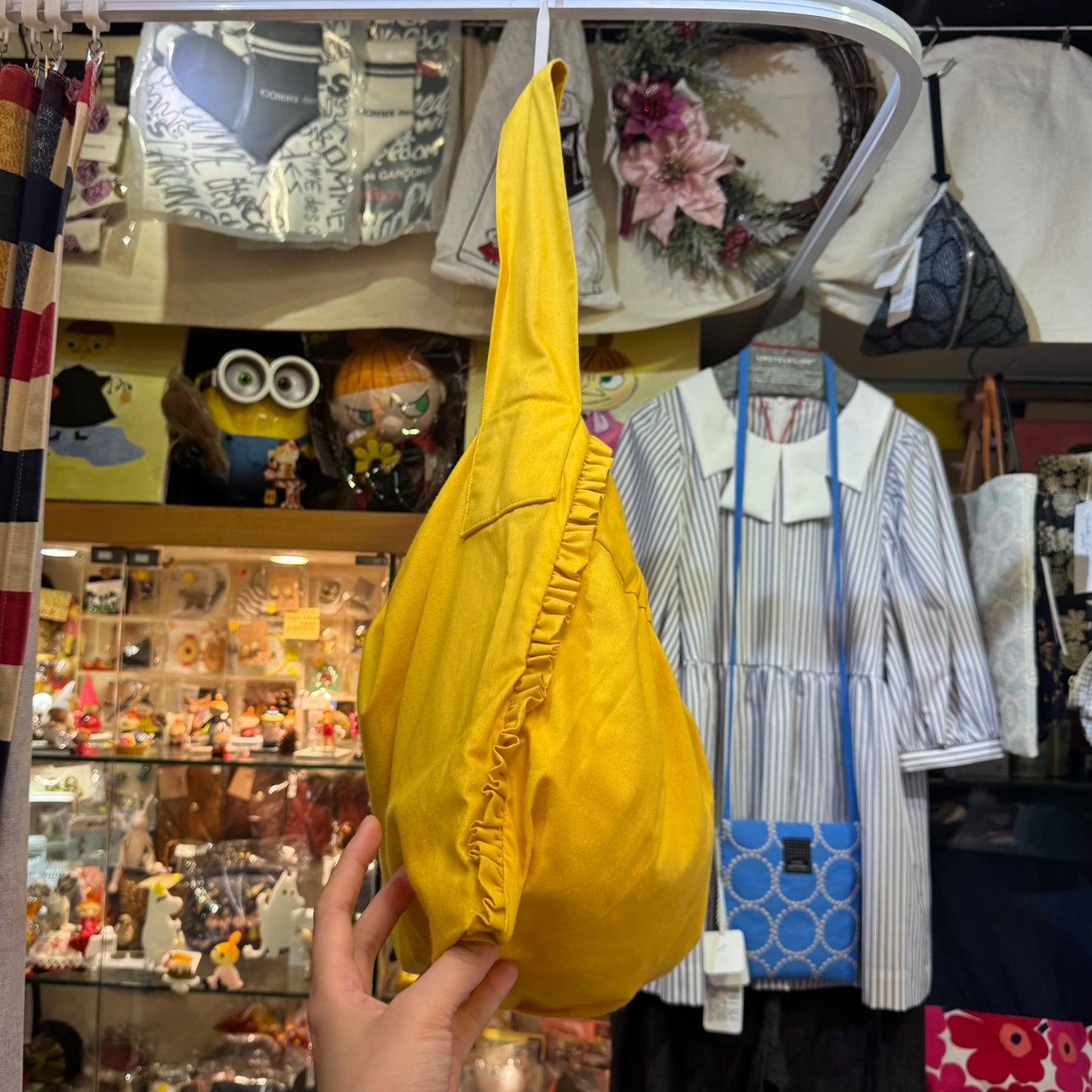 Anvocoeur Yellow Shoulder Bag, made in Japan