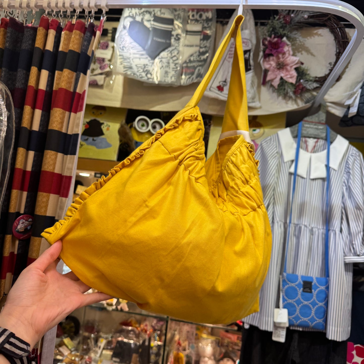 Anvocoeur Yellow Shoulder Bag, made in Japan