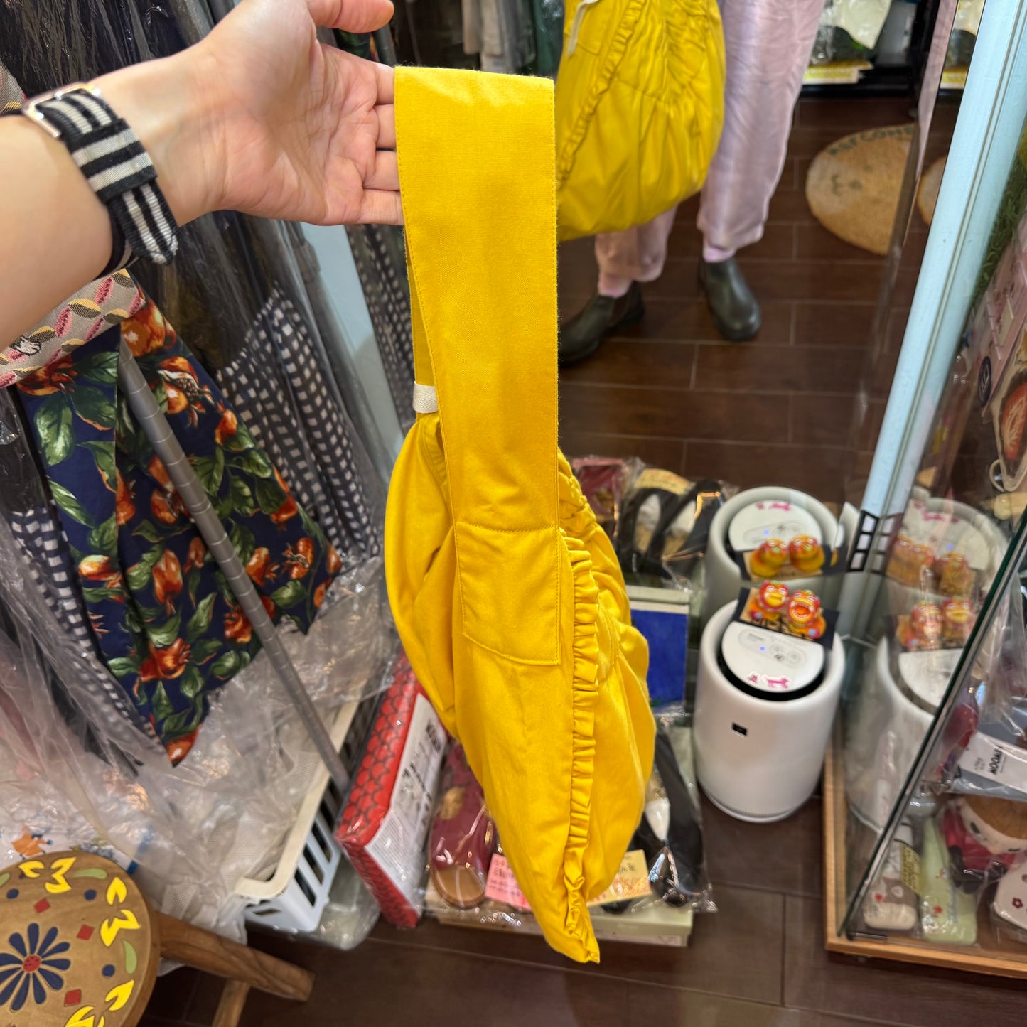 Anvocoeur Yellow Shoulder Bag, made in Japan