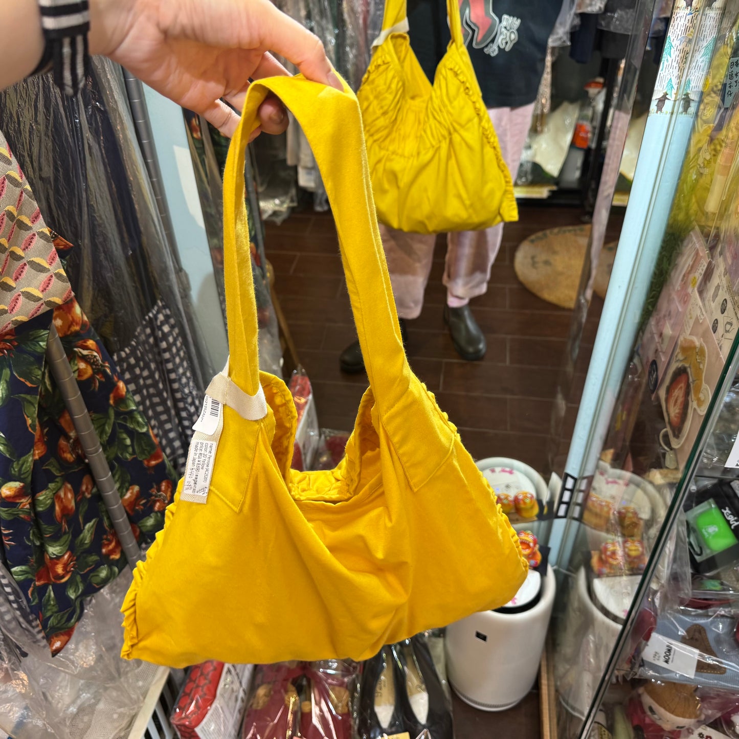 Anvocoeur Yellow Shoulder Bag, made in Japan