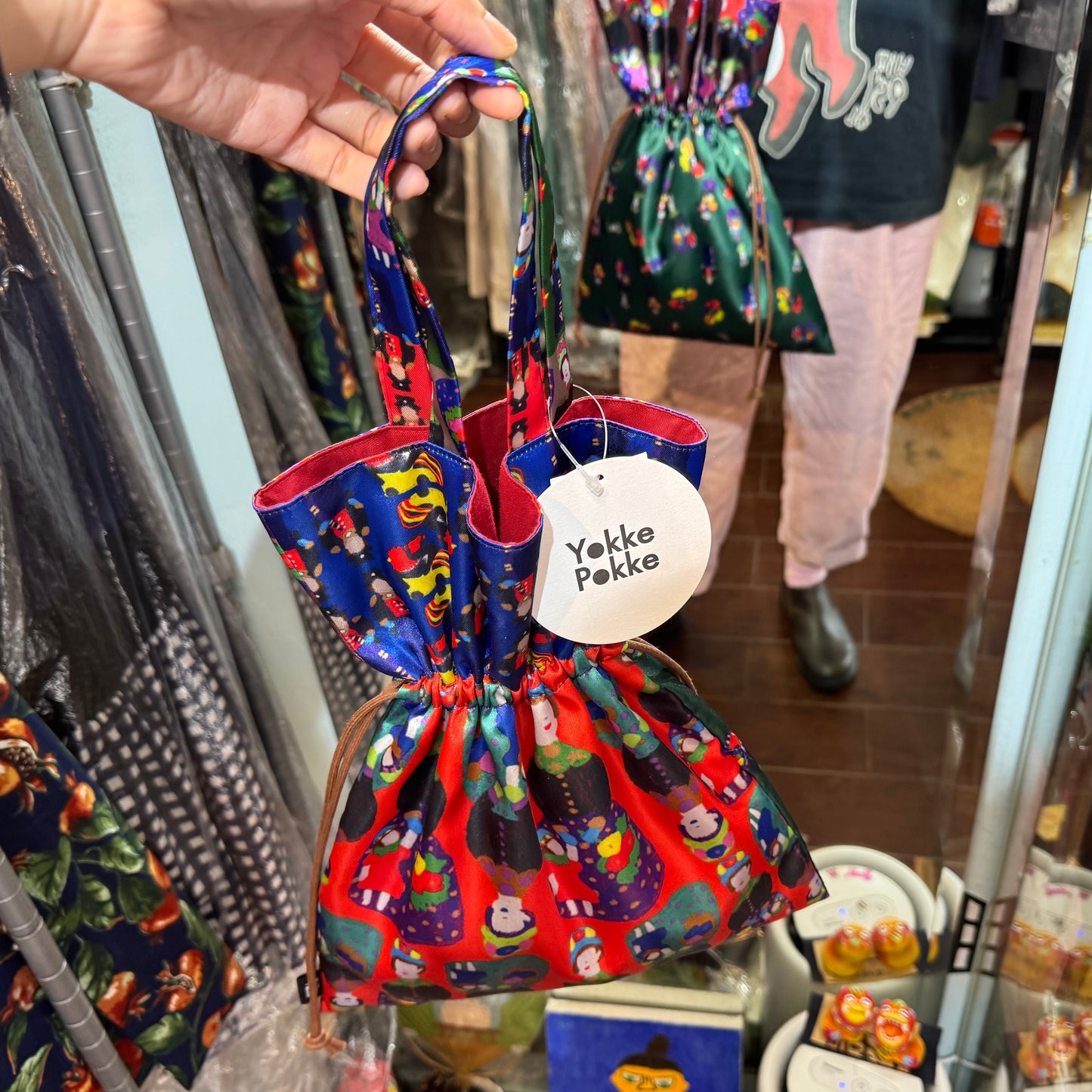 Yokke Pokke Handbag, 2 Patterns, made in Japan
