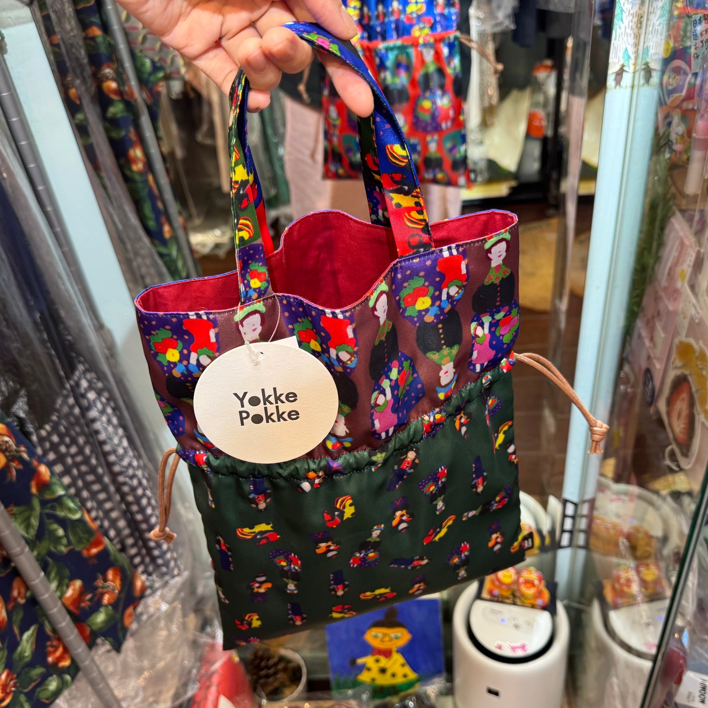Yokke Pokke Handbag, 2 Patterns, made in Japan