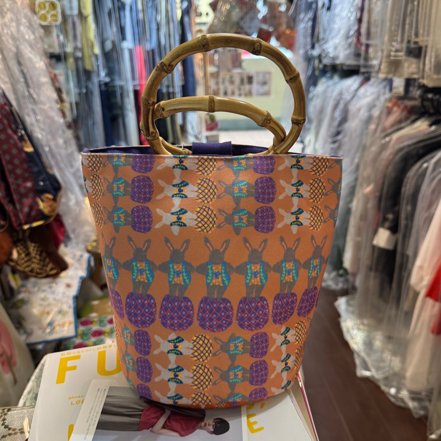 Yokke Pokke Rabbits Handbag, made in Japan