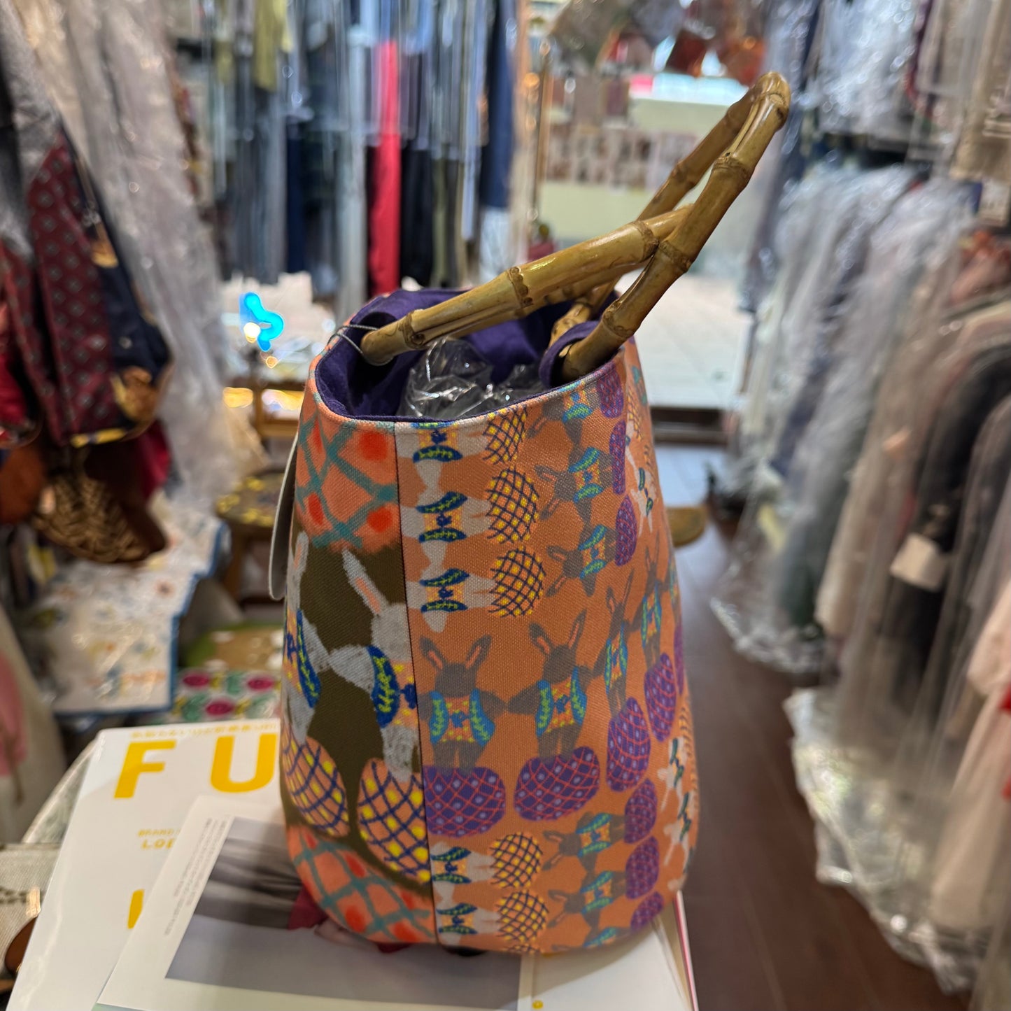 Yokke Pokke Rabbits Handbag, made in Japan