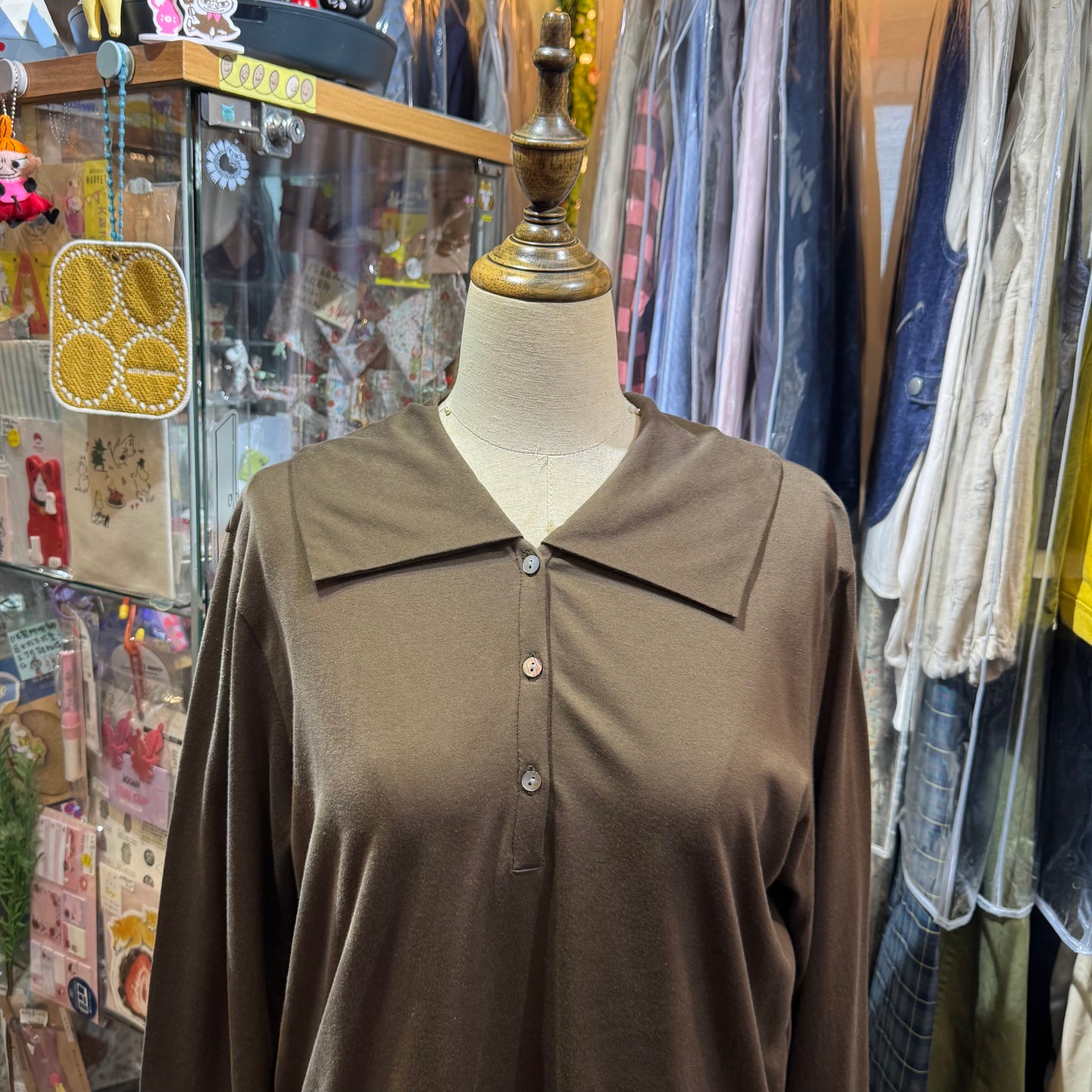 Mizuiro Ind Wide Collar Polo Shirt, 2 Colors, made in Japan