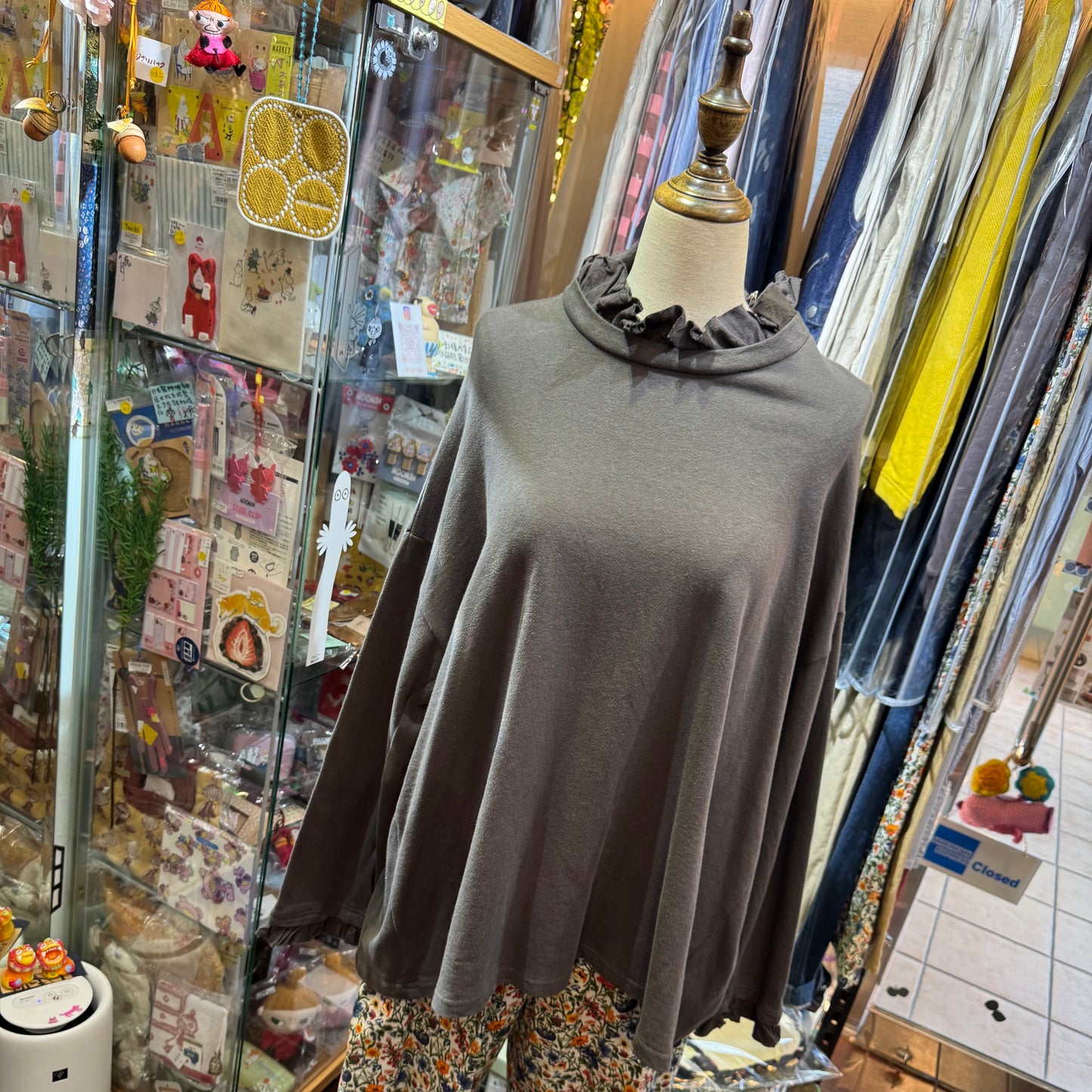 Tumugu Frill Top, 3 Colors, made in Japan