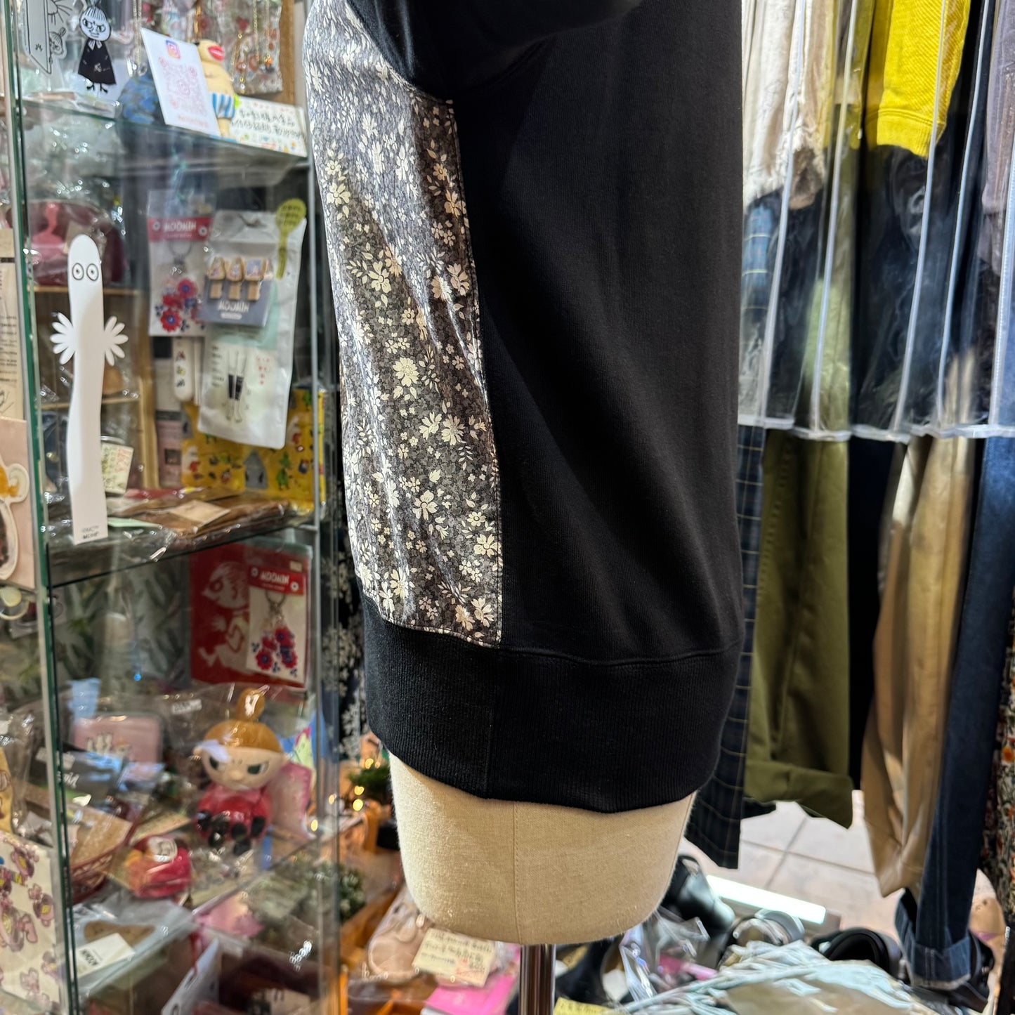 Vent d Ouest X Liberty London Black Sweatshirt, made in Japan
