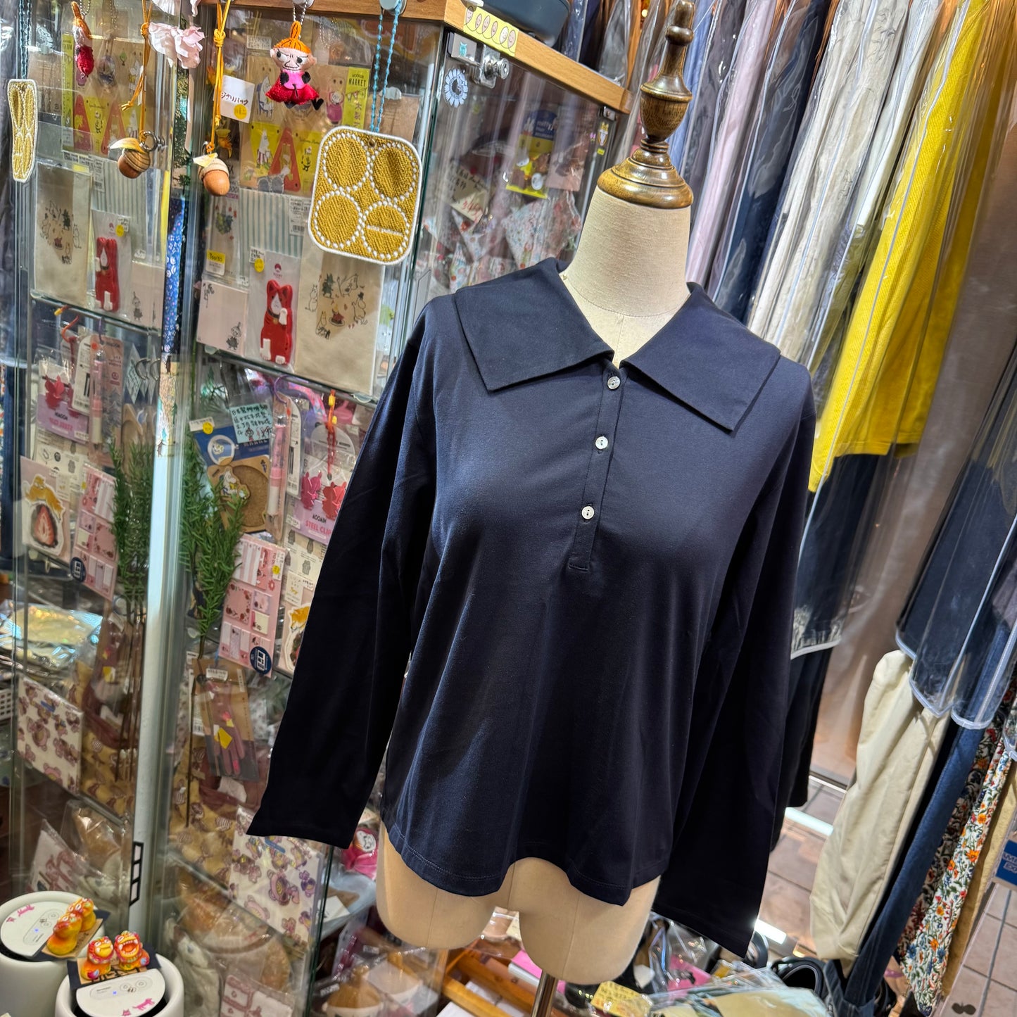 Mizuiro Ind Wide Collar Polo Shirt, 2 Colors, made in Japan