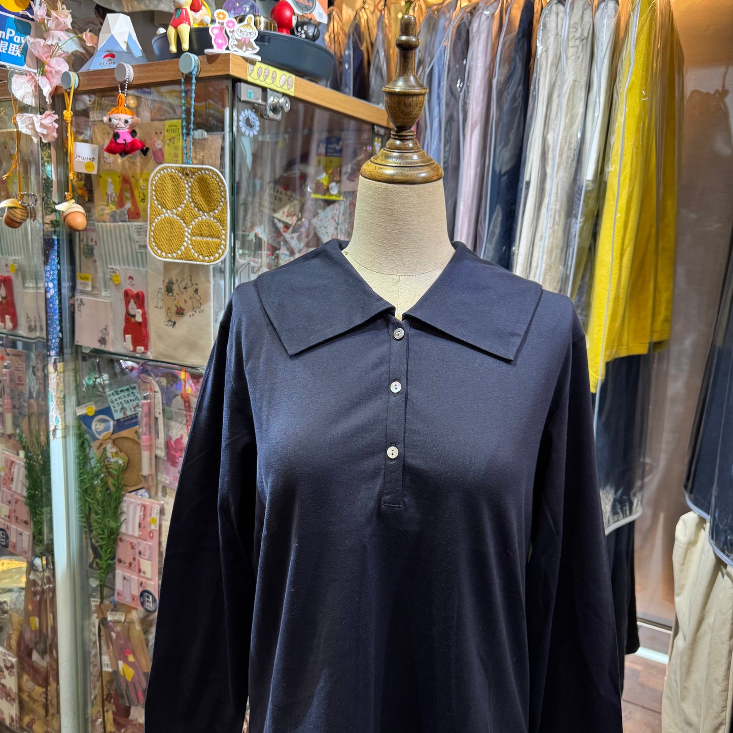 Mizuiro Ind Wide Collar Polo Shirt, 2 Colors, made in Japan