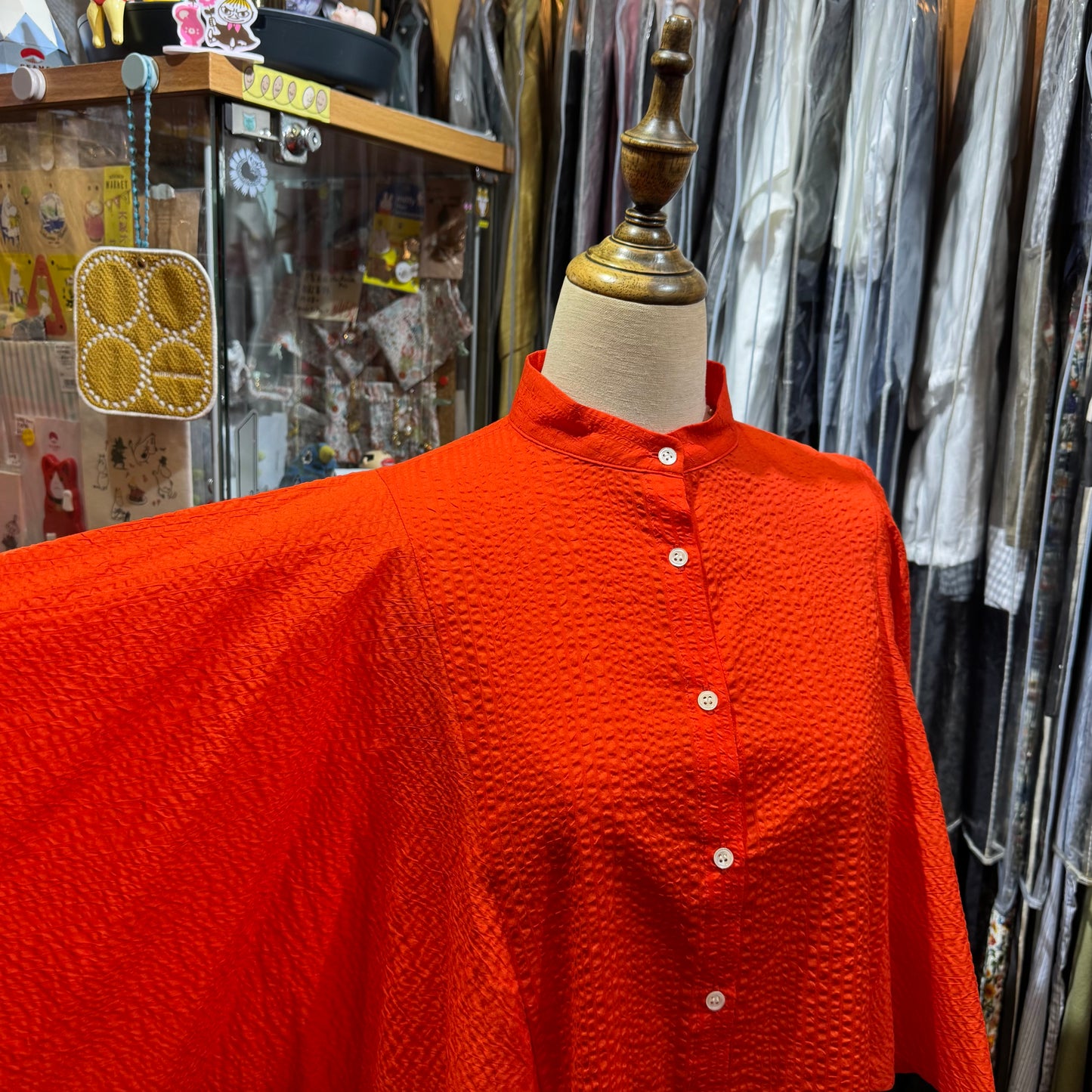 Sale- Ynir Orange Shirt, made in Japan