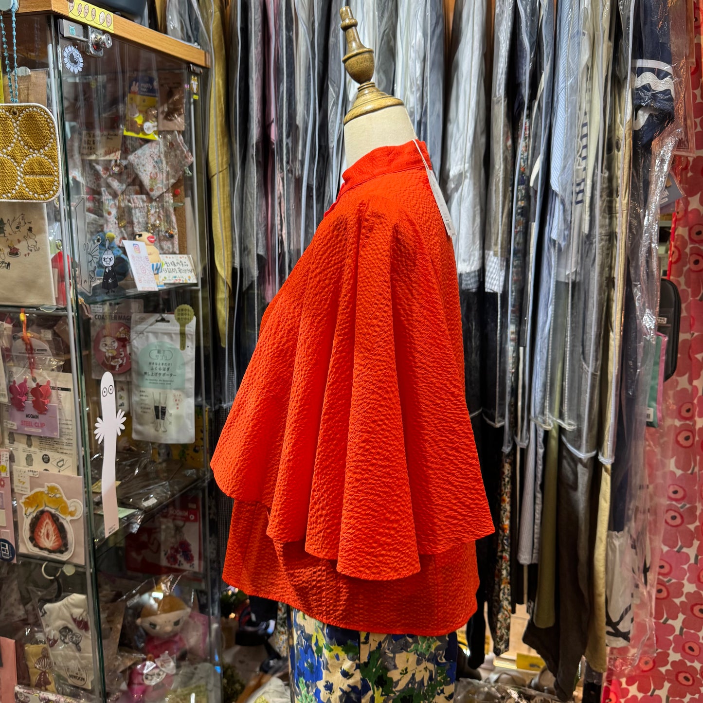 Sale- Ynir Orange Shirt, made in Japan