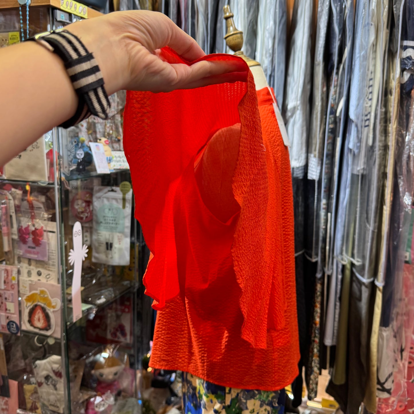 Sale- Ynir Orange Shirt, made in Japan