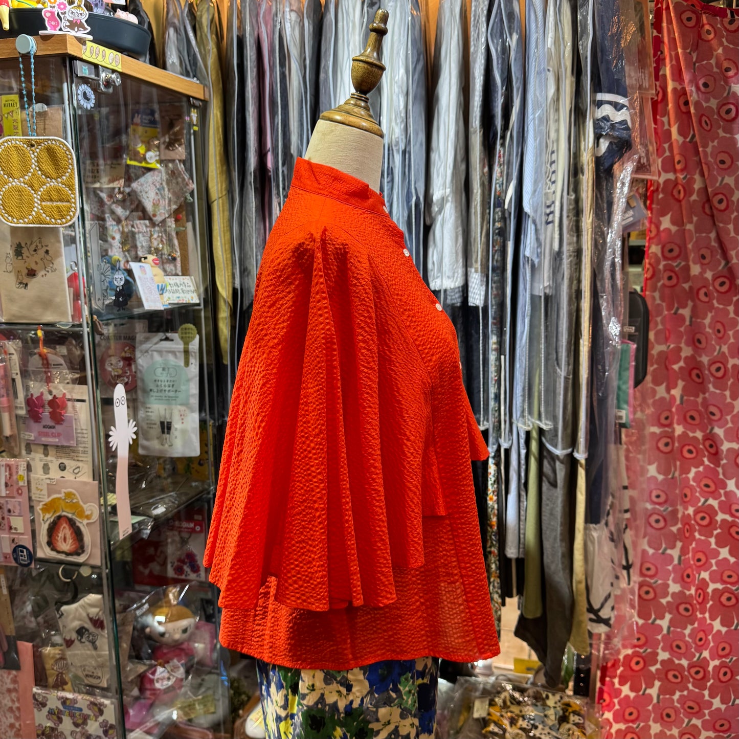 Sale- Ynir Orange Shirt, made in Japan