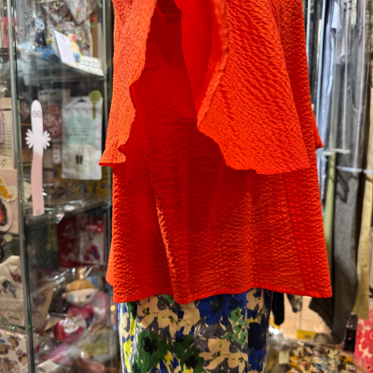Sale- Ynir Orange Shirt, made in Japan