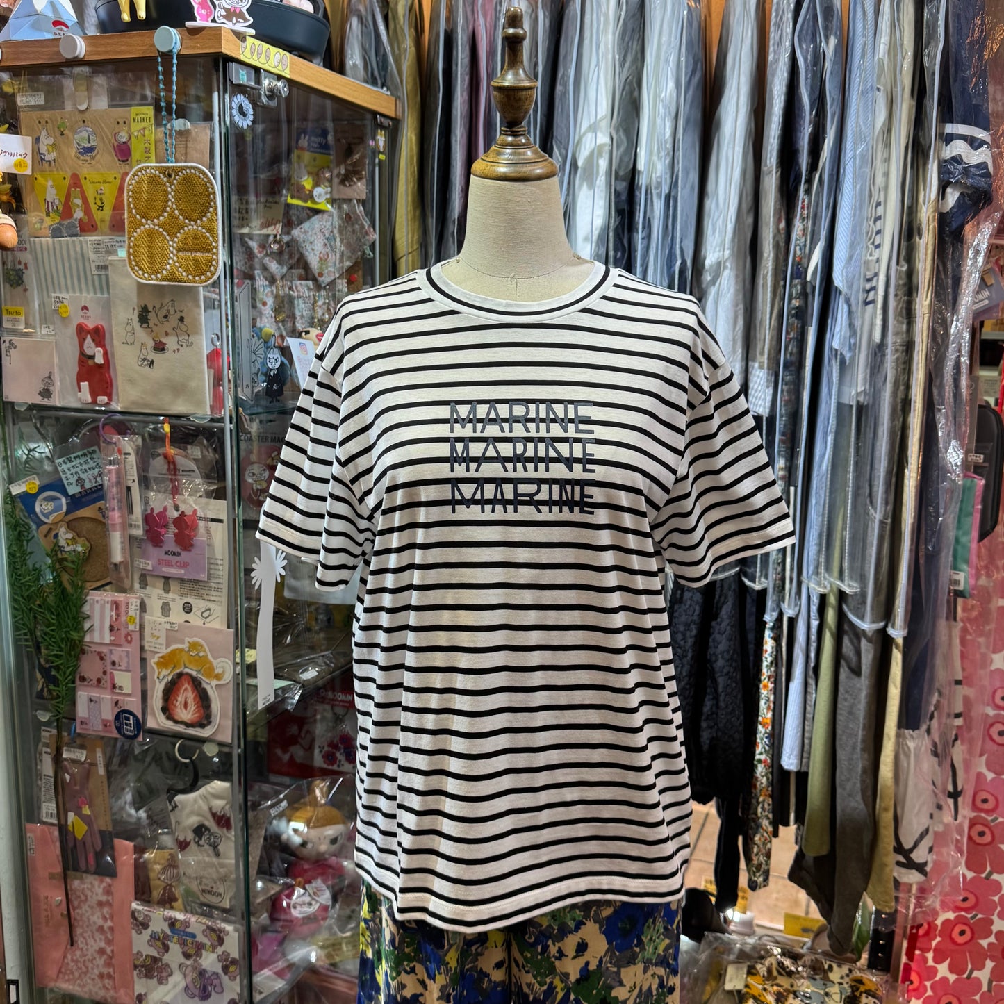 La marine Française Striped MARINE T-shirt, made in Japan