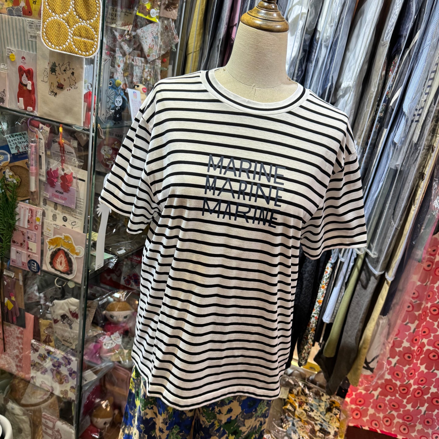 La marine Française Striped MARINE T-shirt, made in Japan