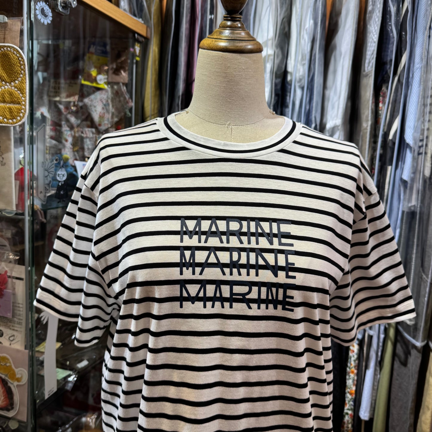 La marine Française Striped MARINE T-shirt, made in Japan