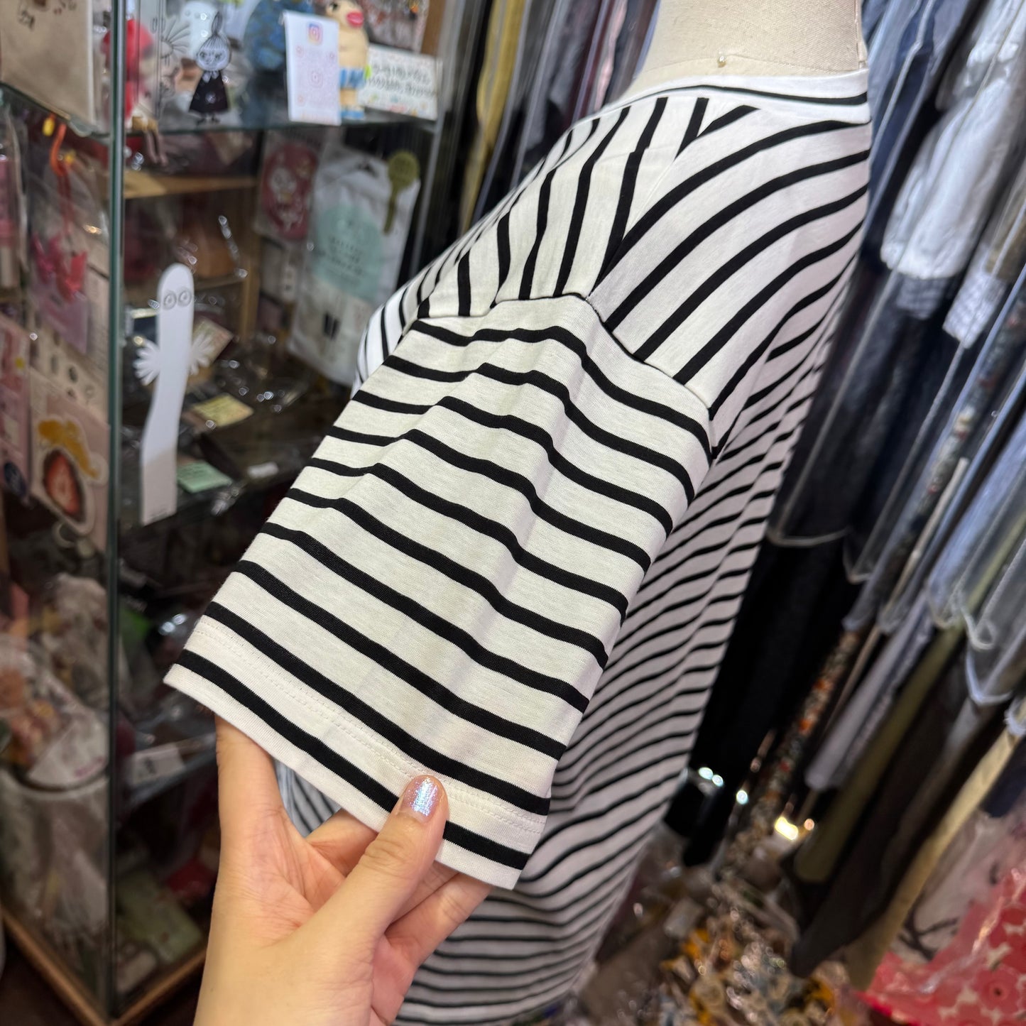 La marine Française Striped MARINE T-shirt, made in Japan
