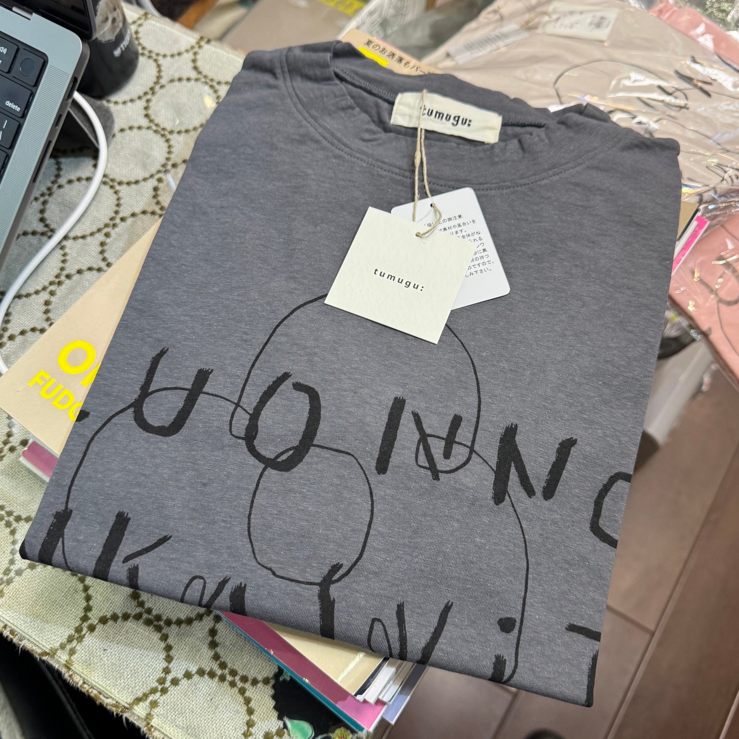Tumugu LUONNONKASVIT (Finnish) T-shirt, 4 Colors, made in Japan