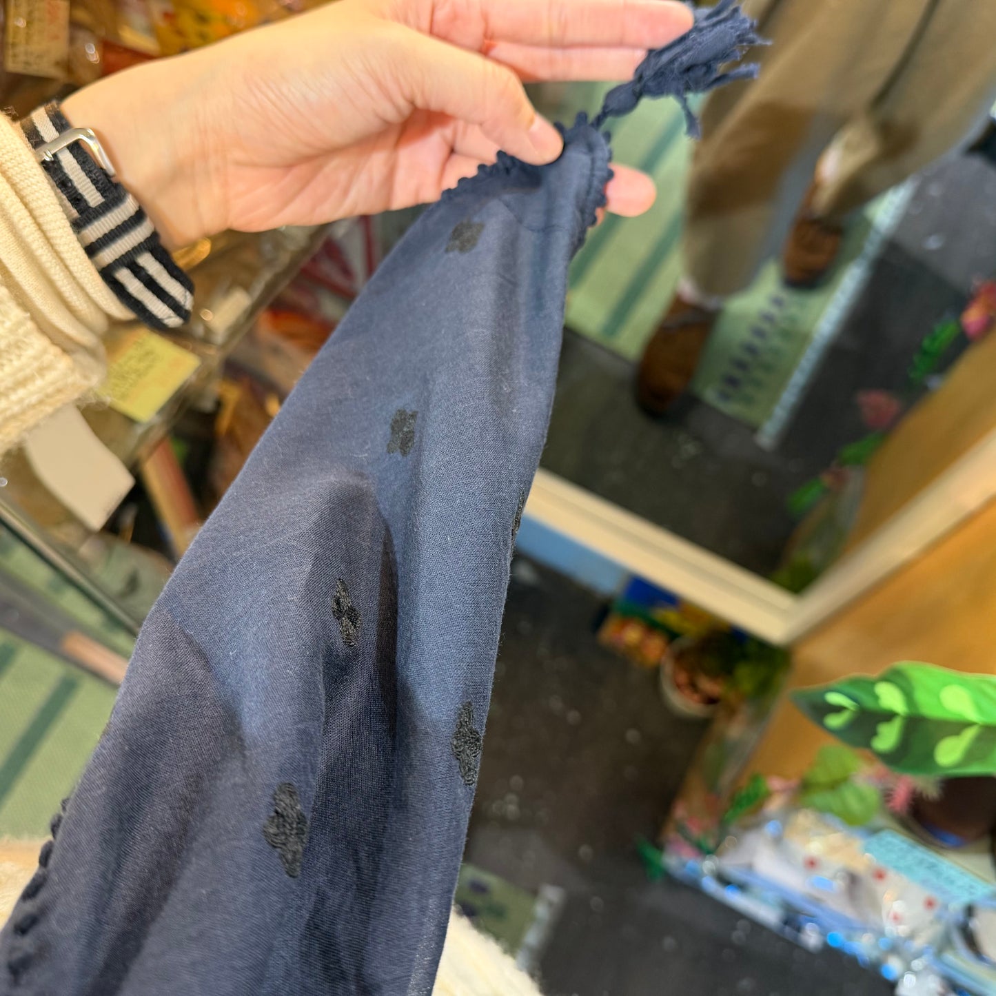 Tumugu Black Cotton Embroidery Stole, Scarf, made in India