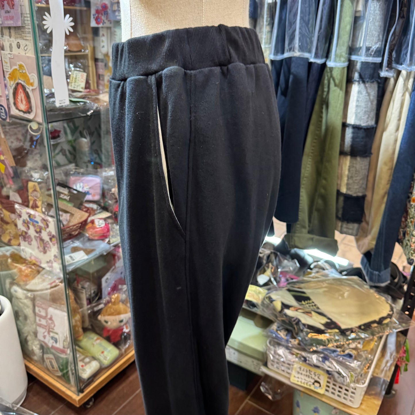 (g) Black Joggers Pants, made in Japan