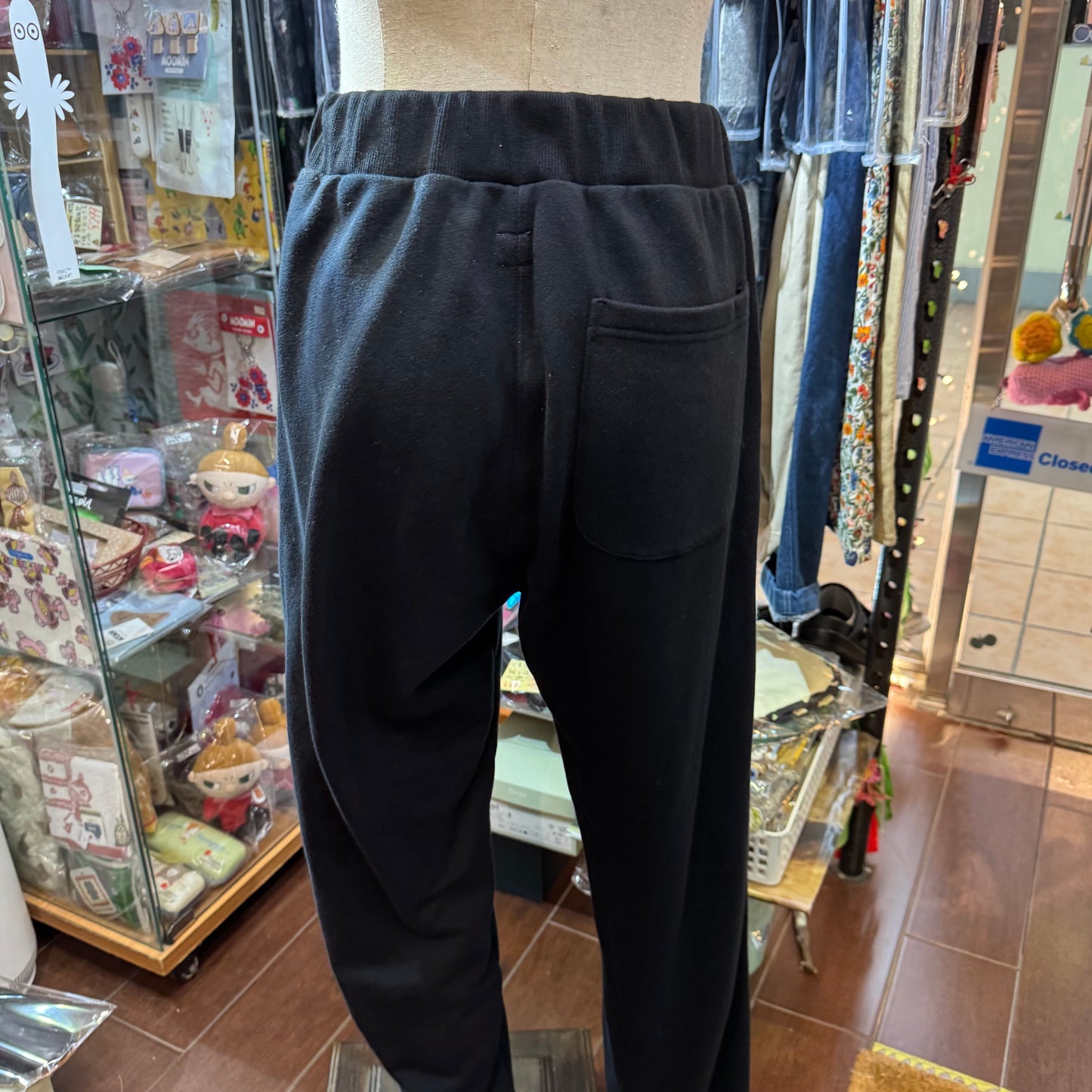 (g) Black Joggers Pants, made in Japan