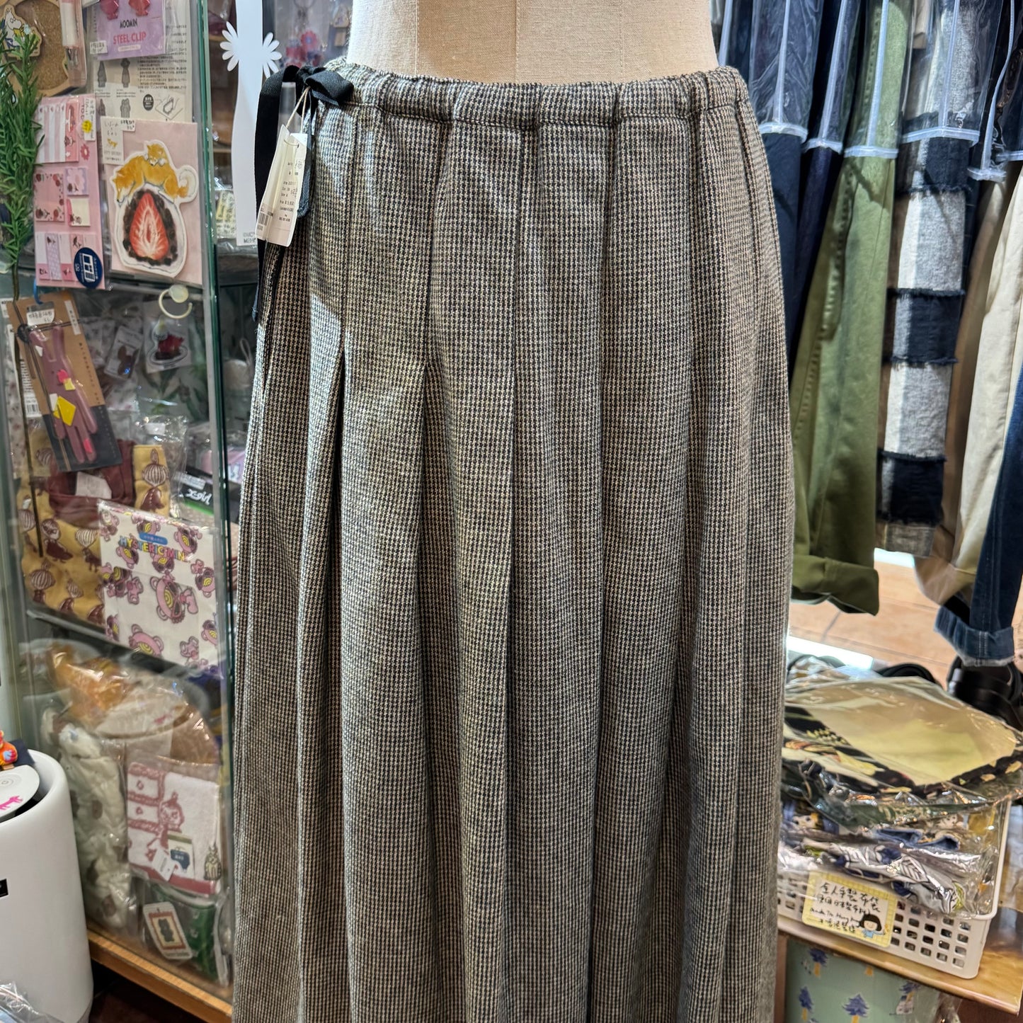 Ina Tweedy Cotton Skirt, made in Japan