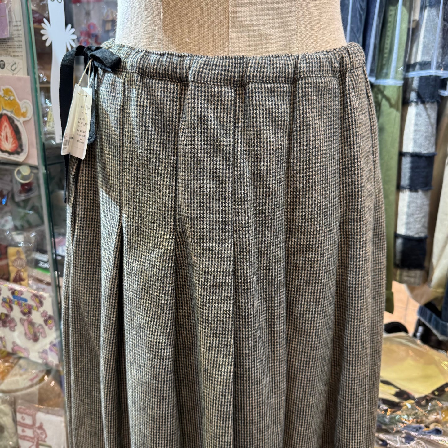 Ina Tweedy Cotton Skirt, made in Japan