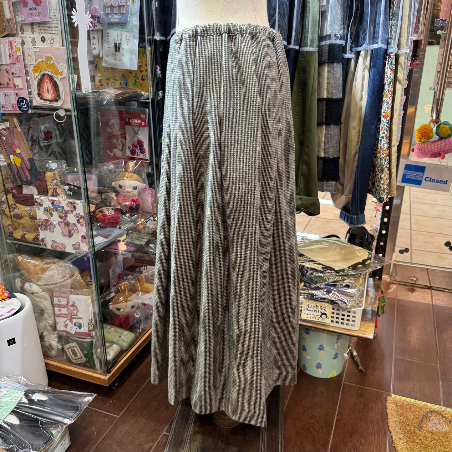 Ina Tweedy Cotton Skirt, made in Japan
